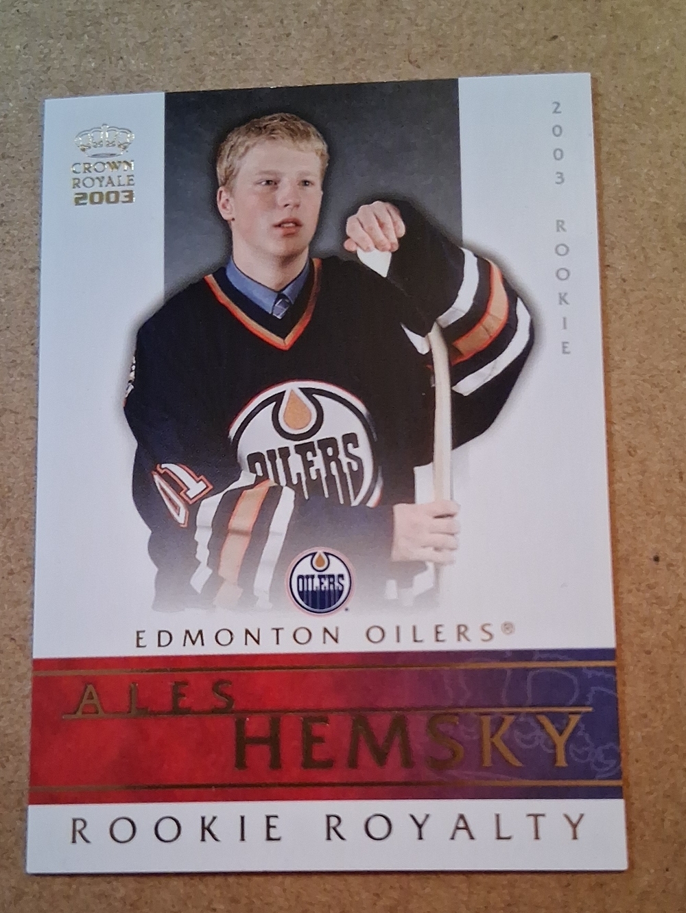 Hockey Collectible Insert Card - Rookie Royalty